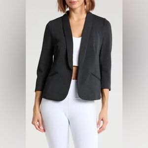 Yogalicious grey Black scuba Blazer